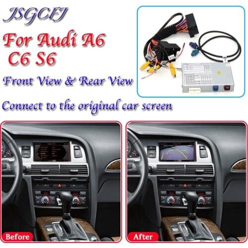 Rearing Backup Camera For Audi A6 C6 S6 2004~2011 MMI Interface Original Car Screen Display Upgrade Decoder Rear Camera Adapter