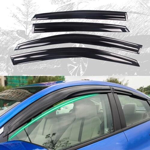 Window Visor Rain Guard Vent Sun Shade Deflector For Honda Civic 2016 2017 2018 2019 2020 2021