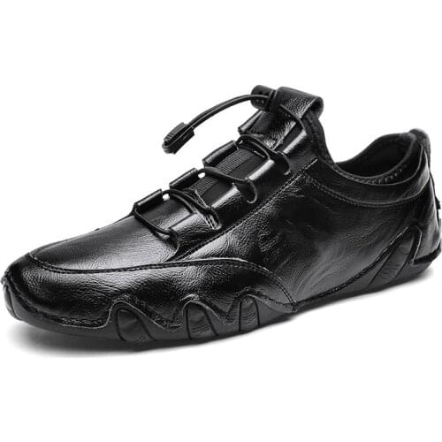 Octopus Men Leather Shoes Driving Shoes Men Comfortable Loafers Shoes Men Lace-up Flats Men Leather Sneakers Man Boat Shoes