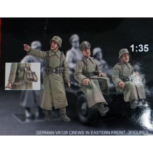 Unpainted Scale 1/35 VK128 Crews in Eastern Front figure Historical Resin Model Miniature Kit