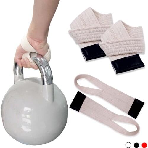 Weightlifting Wrist Support Straps 1 Pair for Gym Deadlifts Strength Training Grip Band Hand Protect Fitness Gloves Accessories
