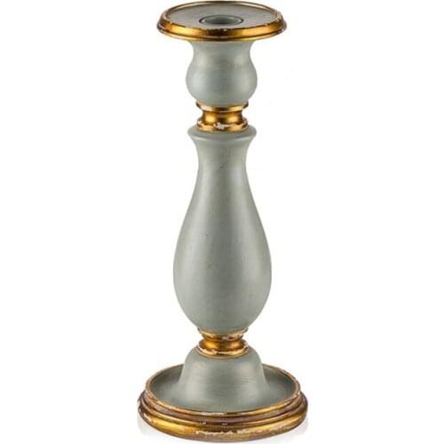 Porio Gold-blue Medium Boy Candle Holder 28x12