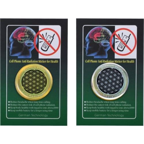 Drop shipping Logo Custom Sticker Anti-radiation for cell Phone 1pcs with Instructions