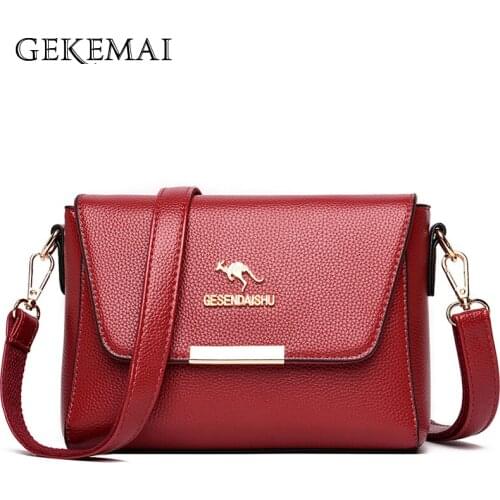 Luxury Designer High Quality PU Leather Ladies Messenger Bag Fashion Letter Design Women Shoulder Bags Casual Womens Wallet Sac