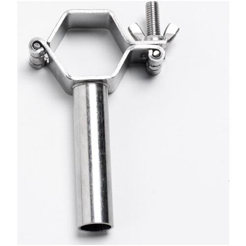 25mm - 76mm Hexagonal Tubing Hanger 304 Stainless Steel Pipe Holder Pipe Clamp Pipe Hanger SMS Pipe Clamp For Homebrew
