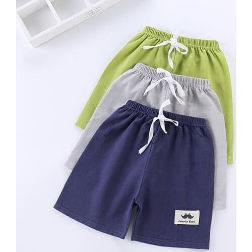 Baby boys girls shorts 2-11T kids cotton causal summer pants knee length solid active trousers toddler pants infant suit pants