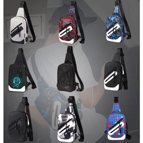 Bra bag mens and womens Trend Sports Backpack Oxford cloth leisure straddle bra bag students Single Shoulder Messenger Bag