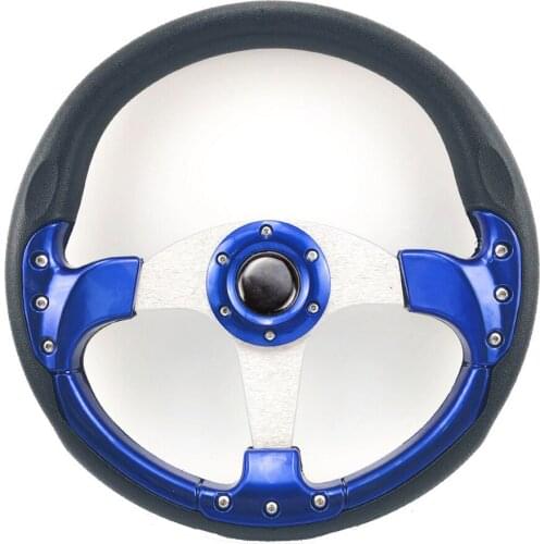 Universal Racing Sports PU Steering Wheel Modified Steering Wheel 13Inch 14Inch 320mm 350mm Aluminum Moving Rudder With Logo