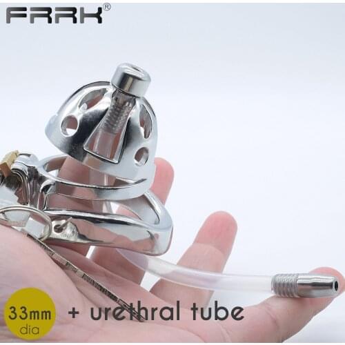 FRRK Urethral Chastity Cage for Male Bondage Device Steel Stack BDSM Adults 18 Stimulant Sex Toys Sexual Shop