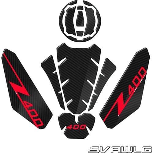 Motorcycle Gas Tank Cover Pad Protector Carbon Fiber Moto for Kawasaki Z900 Z650 Z400