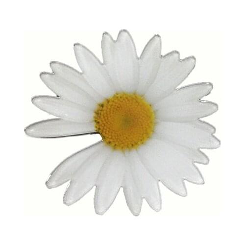 Kpop Womens Brooch Vintage Daisy Lapel Pins For Backpacks Cute Acrylic Jewelry Badges Gifts Hat Shirt Accessories
