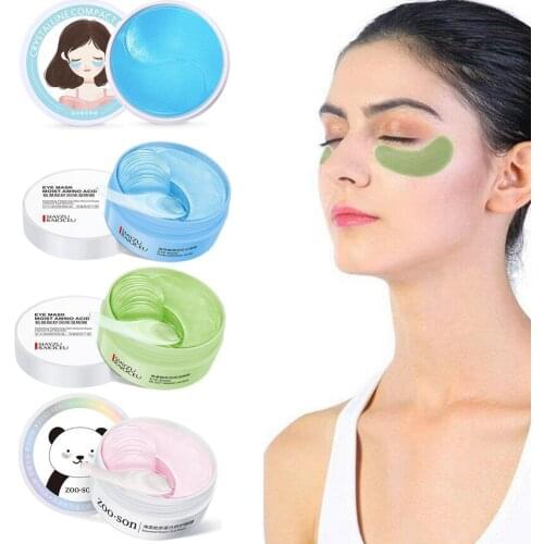 Eye Mask Gold Moisturizing Seaweed Eye Patche Crystal Collagen Hydrogel Eye Patches Anti-Aging Anti-Puffiness Skin Care Patch