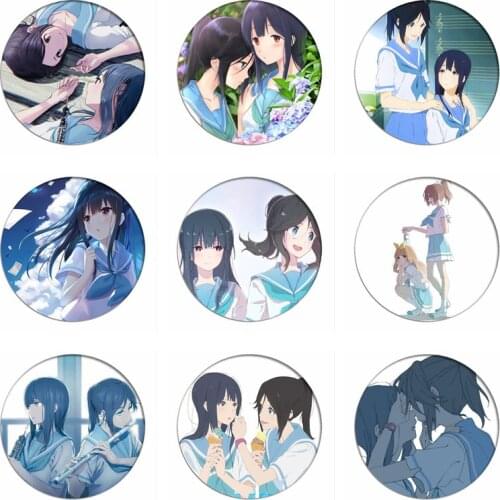 Sound!Euphonium Liz and the Blue Bird Cosplay Badges Kasaki Nozomi Brooch Icon Collection Bag Breastpin for Backpacks Clothing