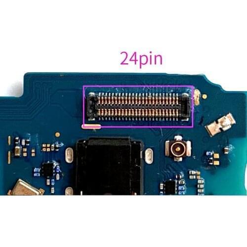 10PCS For Samsung Galaxy A12 A125 LCD Display FPC Connector on mainboard USB Charge Board Flex Cable