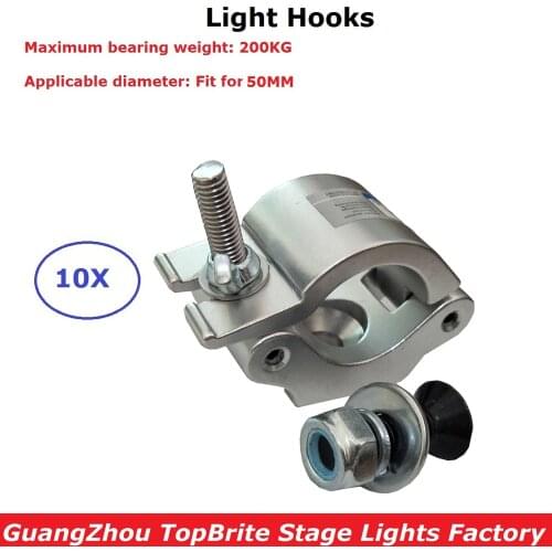 10Pcs/Lot Aluminum Lights Hook LED Par Hooks Professional Stage Equipments LED Stage Light Truss Dj Truss Light Hanging Hook