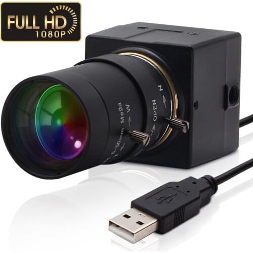 2 megapixel full HD 1080P windows Linux android VGA 120FPS UVC USB video camera with 5-50mm varifocal lens