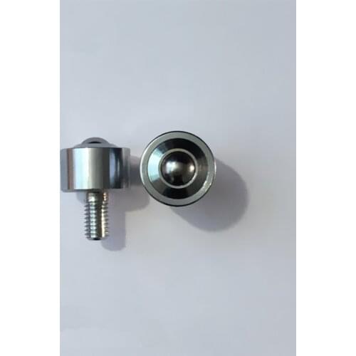 4pcs KSM8-FL Robot wheel ball roller wheel M6 thread bolt rod mount ball caster solid carbon steel Ball transfer unit