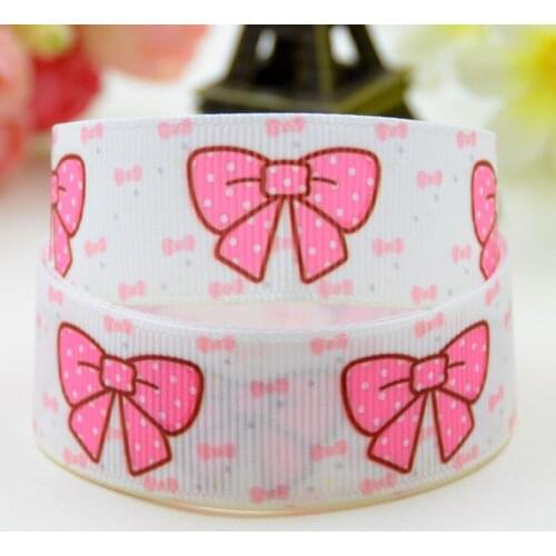 22mm 25mm 38mm 75mm Ruban satin Bow Cartoon Character printed Grosgrain Ribbon party decoration X-01586 10 Yards