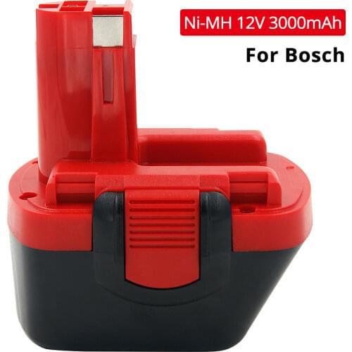 12V Ni-MH 3000mAh 3.0 Ah Rechargeable Battery for Bosch 12V Drills BTA120 22612 23612 3360 3455 PSR 12VE cordless power tools