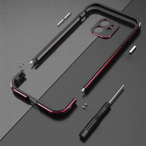 For iPhone 11 /11 Pro/11 Pro Max Aluminum metal bumper Frame Slim Cover phone case+ carmera Protector