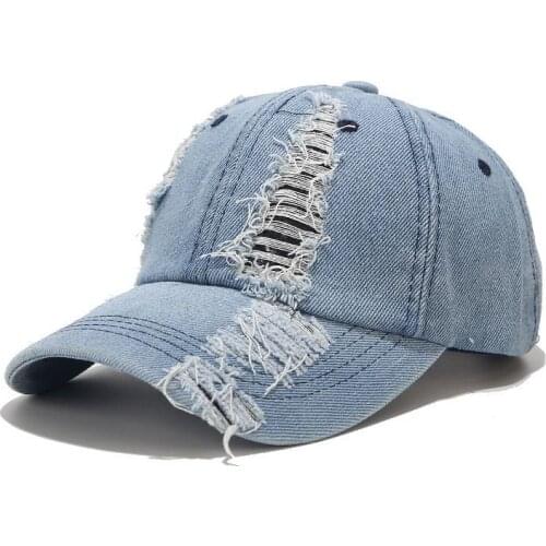 Summer women casual washed cotton Ripped baseball cap European style Adult fitted Hat Dad cap Snapbacks hat Gorros Hip Hop