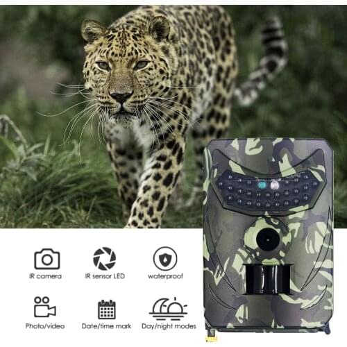 PR-100B Trail Hunting Camera Infrared Night Vision HD 1080P Camcorder Mini Portable Waterproof Camera for Outdoor Wildlife Game