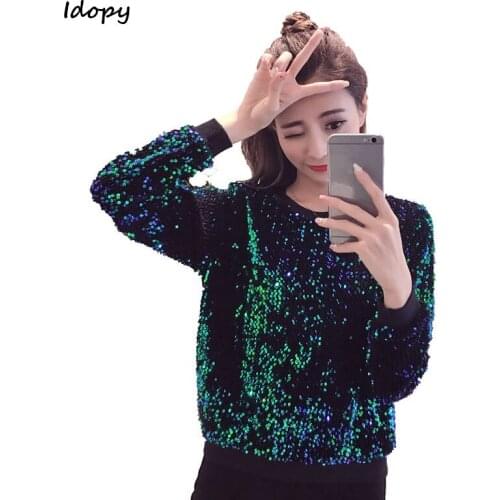 Женские футболки с длинным рукавом Idopy China At AliExpress