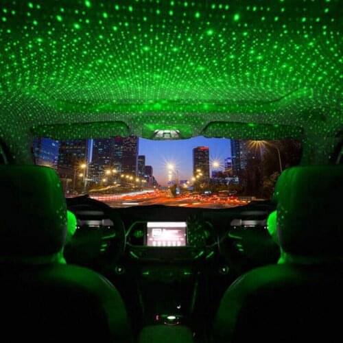 Car USB Star Beautiful Ceiling Light Starry Sky Projection Decor Lamp Roof Night Lights Protable Romantic Atmosphere