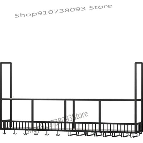 Bar bar wine cabinet creative rack restaurant wine glass rack upside down industrial wind wall cabinet wine rack hanging hanger