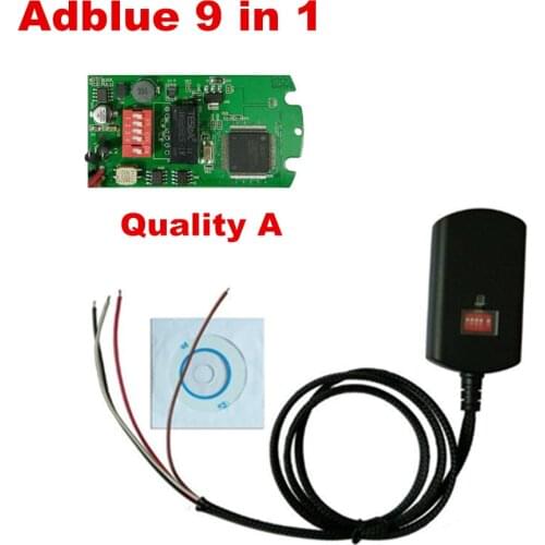 Hot!!! Newest Adblue 9 in 1 A&B CHOOSE Universal Adblue Emulator NOT NEED ANY SOFTWARE adblue 9in1 Truck AdBlue Emulation Box