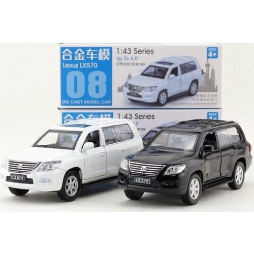 CAIPO 1:46 Scale Lexus LX570 Alloy Pull-back car Diecast Metal Model Car For Collection Friend Children Gift
