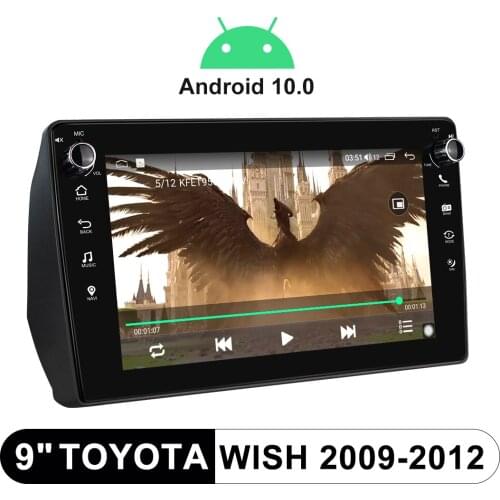 Radio 1 din 9” Head Unit Car Multimedia Android Audio Player For Toyota Wish 2009-2012 Support Reverse Camera Built-In 4G Module