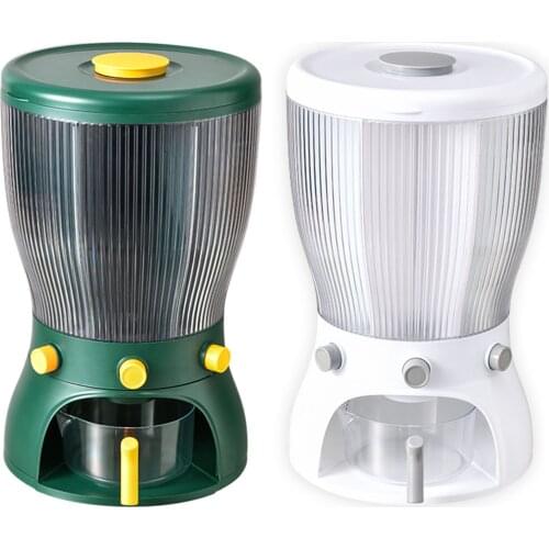 20KG Multifunctional Rotating Food Storage Box With Lid Moisture Insect Proof Grain Organizer Moisture Proof Separat Rice Bucket