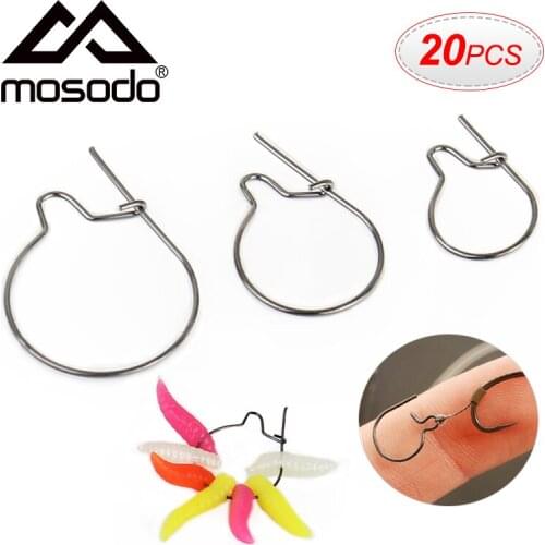 Mosodo 20pcs Maggot Clip Maggot Hair Rigs Klips Terminal Carp Fishing Bait Clip Tackle All Sizes S M L