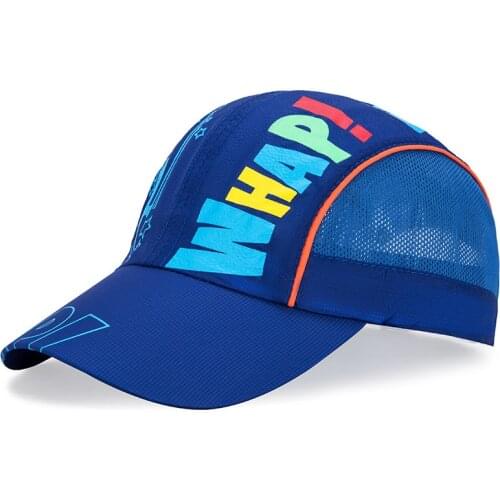 2020 childrens new letter quick-drying cap UV protection sunscreen cap printed casual sunshade outdoor baseball cap