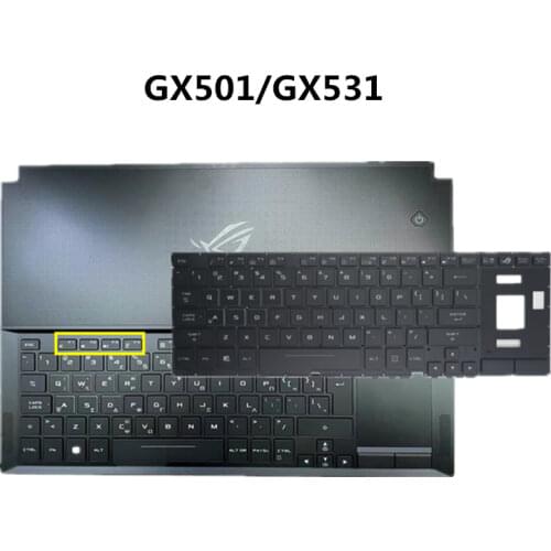 New Original Laptop/notebook Keyboard for Asus ROG zephyrus GX501 GX501V GX501VI GX501VS GTX1060 UK US EU Backlight