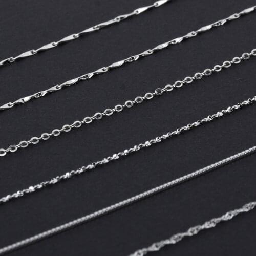 16" Sterling Silver Necklace 925 Silver Necklace Chain Dainty Necklace Gift for Her 1pc