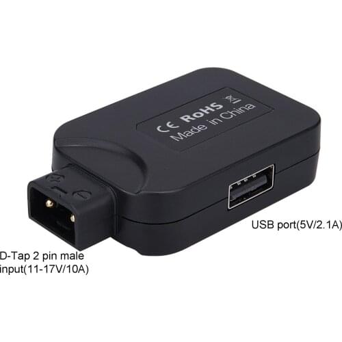 D-tap P-tap to USB Adapter DC barrel and D-Tap output adapter Converter for Sony/Anton V-Mount Camera Battery