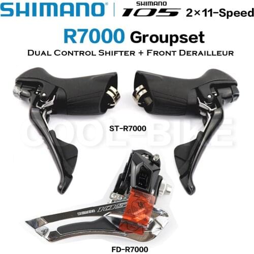 Shimano 105 R7000 2x11 Speed Groepset Front Derailleur Dual Control Lever Road bike St + Fd Front rderailleur Shifter 22s