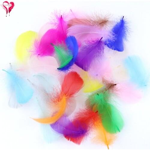 50 Pcs/Lot Jewelry Craft Decoration Feathers Beautiful Goose Plumes Length 8-12 CM Geese Feather for Wedding Earring Accessory