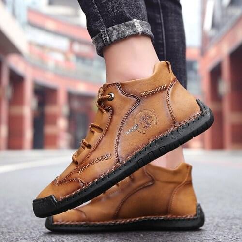 Sports casuales sport coturno man men spring sale cuero causal black leisure para boots boty on home western shoe sapatos for