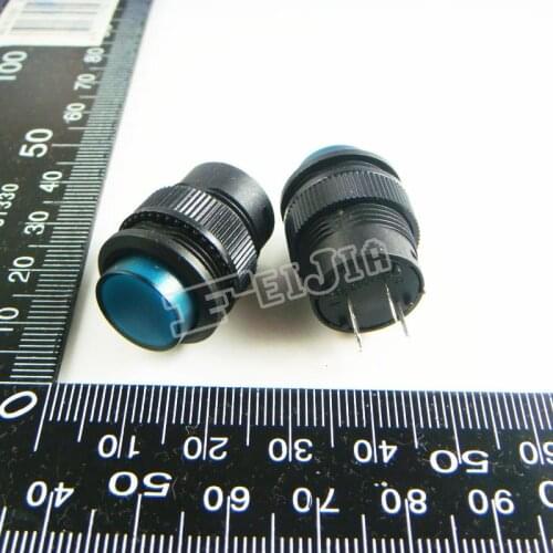 R16-503AD With LED Green 1A/250V 4Pin Self-locking Push Button Switch 10Pcs/lot