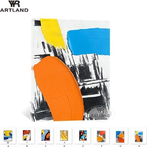Modern abstract thick oil picture Hand drawn colorful painting home decoration wall art picture for living room bedroom unframed