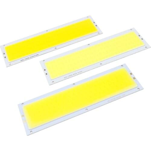 DC12V COB LED Panel Strip Light Chip 10W Lamp Bulb Light Source Warm White Pure White For DIY Spotlight Floor Lighting