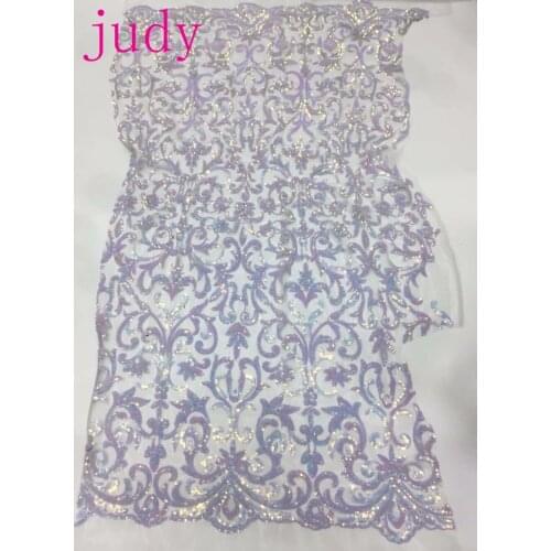 Stock 5yards/bag XX037 2 colour embroidery sequins mesh used for wedding dresses fashion stage cloth Free shipping