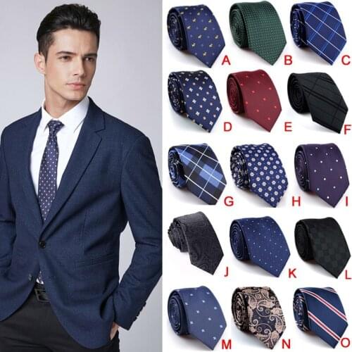 VEEKTIE 6cm Necktie Mens Fashion Accessories Casual Slim Plain Solid Skinny tie for men Party Wedding Cravat Gravata Paisley Dot