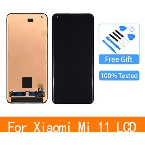 6.81" AMOLED LCD For Xiaomi Mi 11 LCD Display Touch Panel Assembly Digitizer For Xiaomi 11 Screen Replacement
