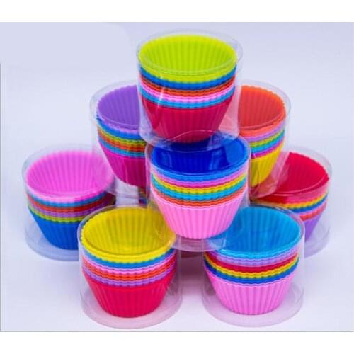 1pcs Silicone Mold Heart Cupcake Soap Silicone Cake Mold Muffin Baking Nonstick and Heat Resistant Reusable Silicone Cake Molds