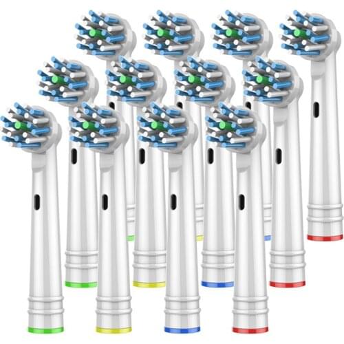 12Pcs replacement brush heads for Oral B electric toothbrush before power/Pro health/Triumph/3D Excel/clean precision vitality