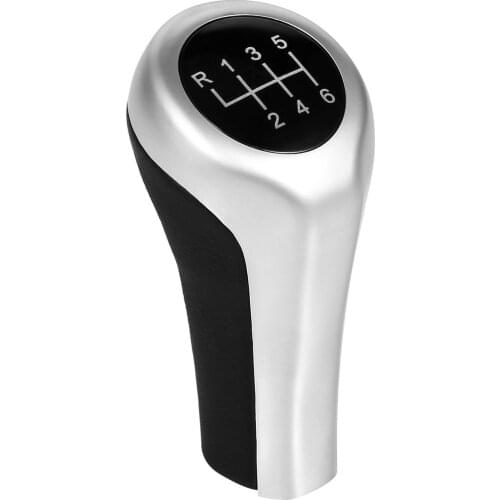 Car Auto 6-Speed Gear Shifter Knob Head Replacement 25117566267 Universal for BMW E46 E90 E91 E92 X1 X3 X5